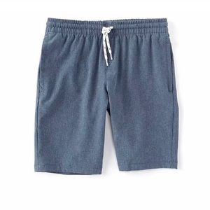 First Wave Pull-On Crosshatch Synthetic Shorts Dark Gray 8 Big Boys